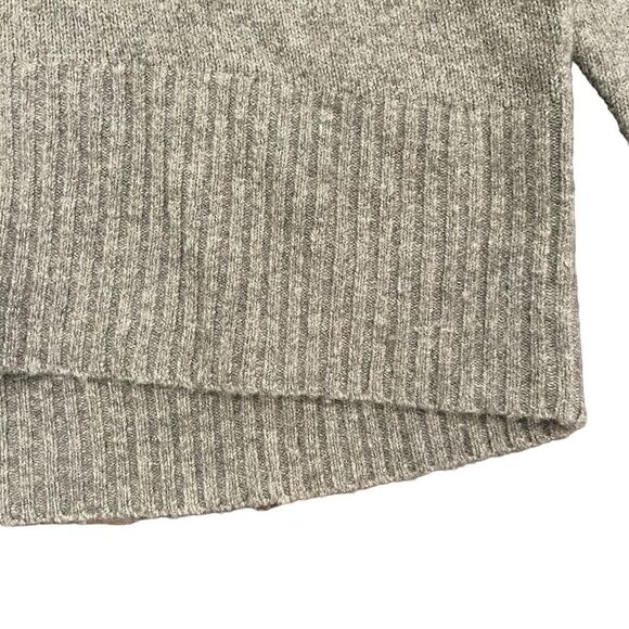 Rachel Zoe Cowl Neck Grey Wool Blend Turtleneck High-Low Sweater Women's M - Picture 5 of 11